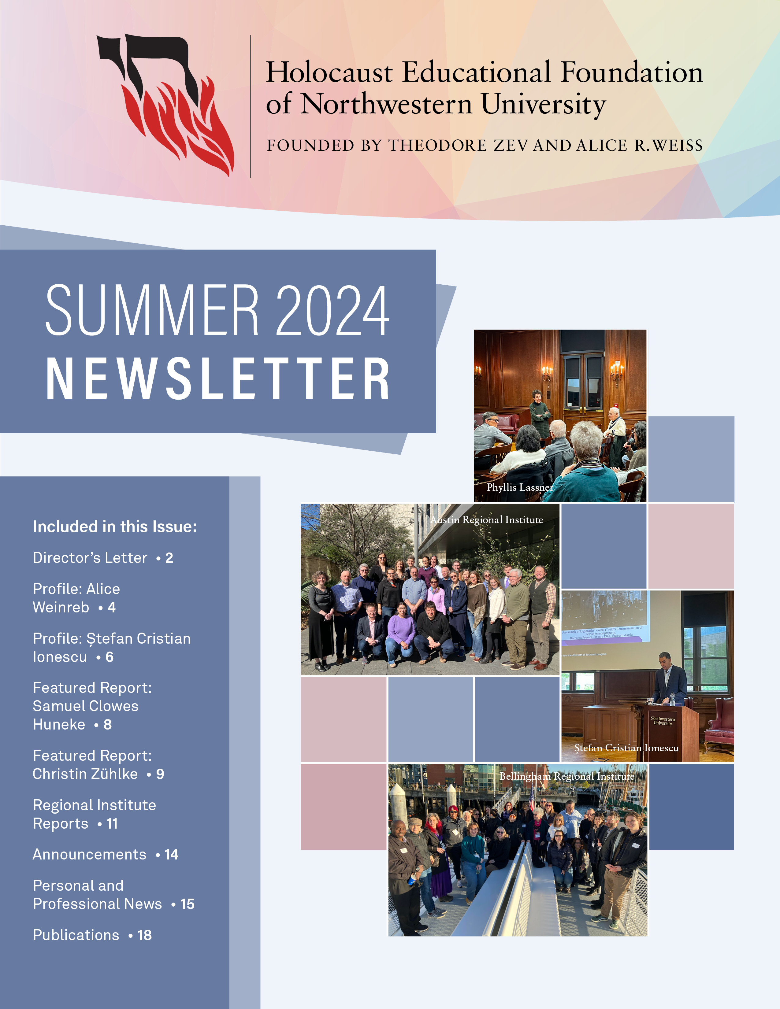 HEFNU Summer 2024 Newsletter Cover